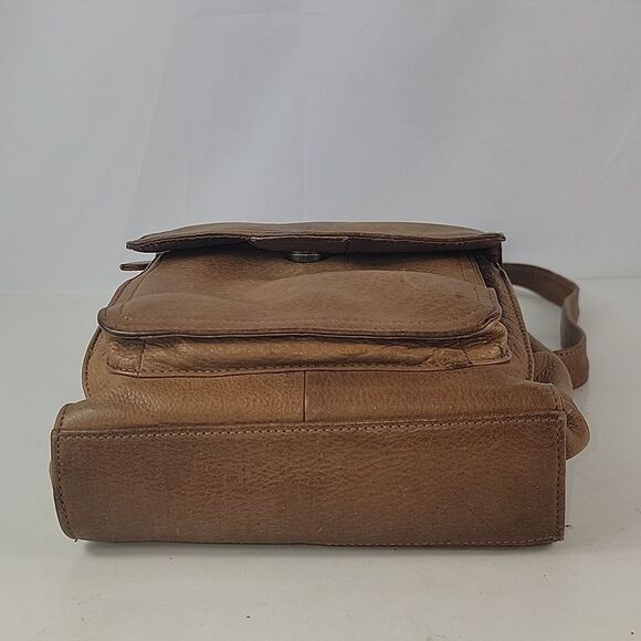 Fossil Messenger Leather Unisex Crossbody Bag - Picture 11 of 15